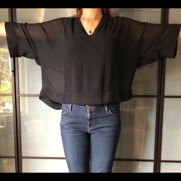 Zara sheer black top - Picture 2 of 3